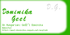dominika geel business card